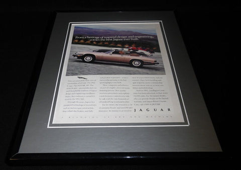 1992 Jaguar XJ-S Framed 11x14 ORIGINAL Vintage Advertisement 