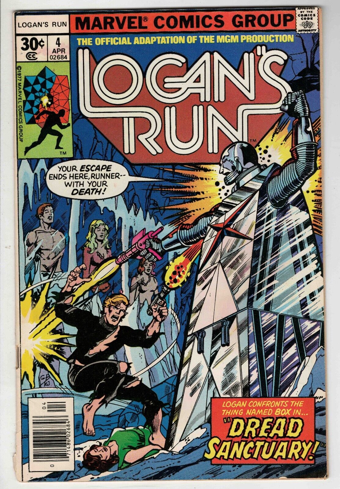 Logan's Run #4 VINTAGE 1977 Marvel Comics