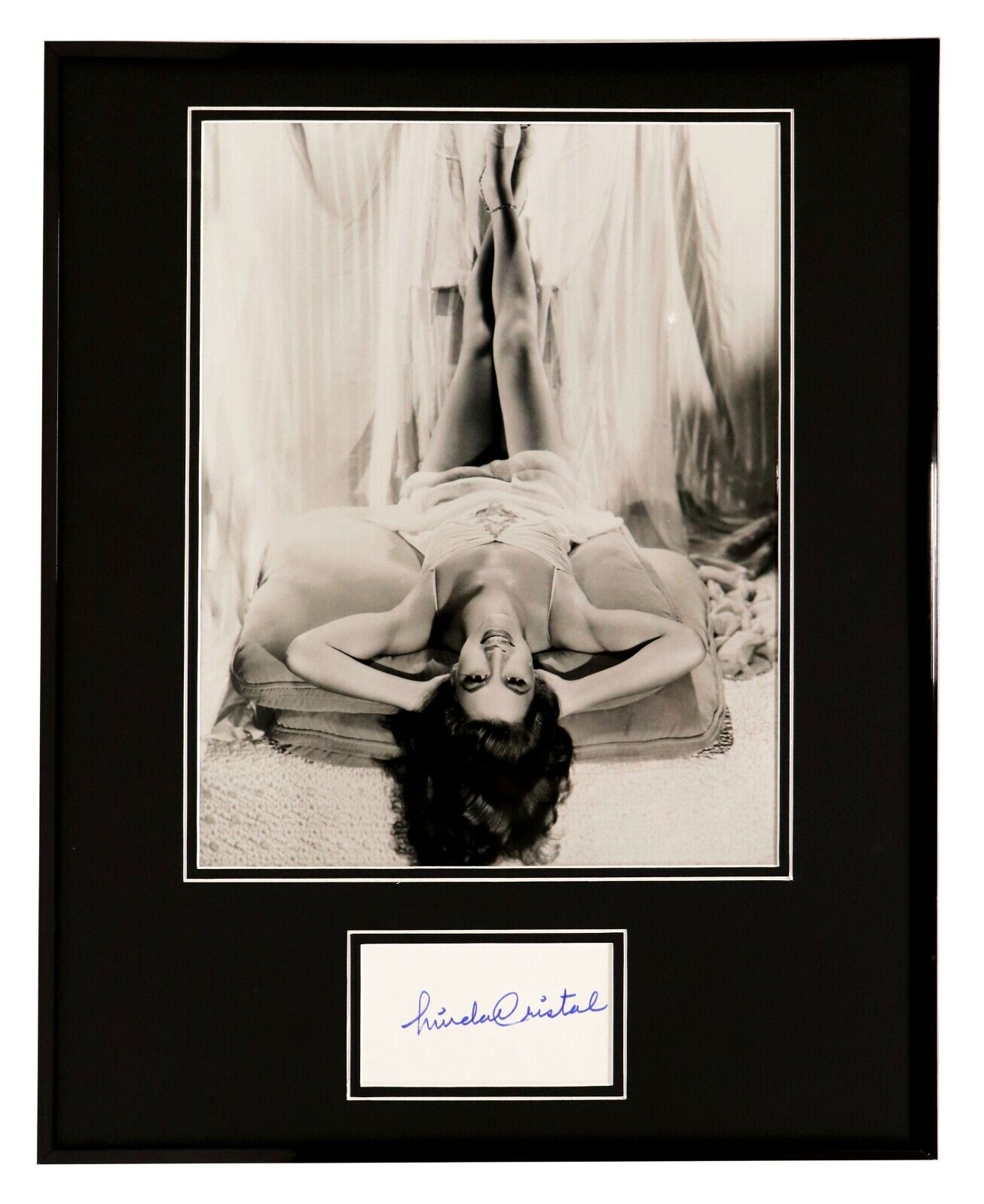 Linda Cristal Signed Framed 16x20 Photo Display 