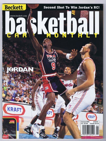 ORIGINAL Vintage January 1999 Beckett Basketball Card Magazine Michael Jordan  