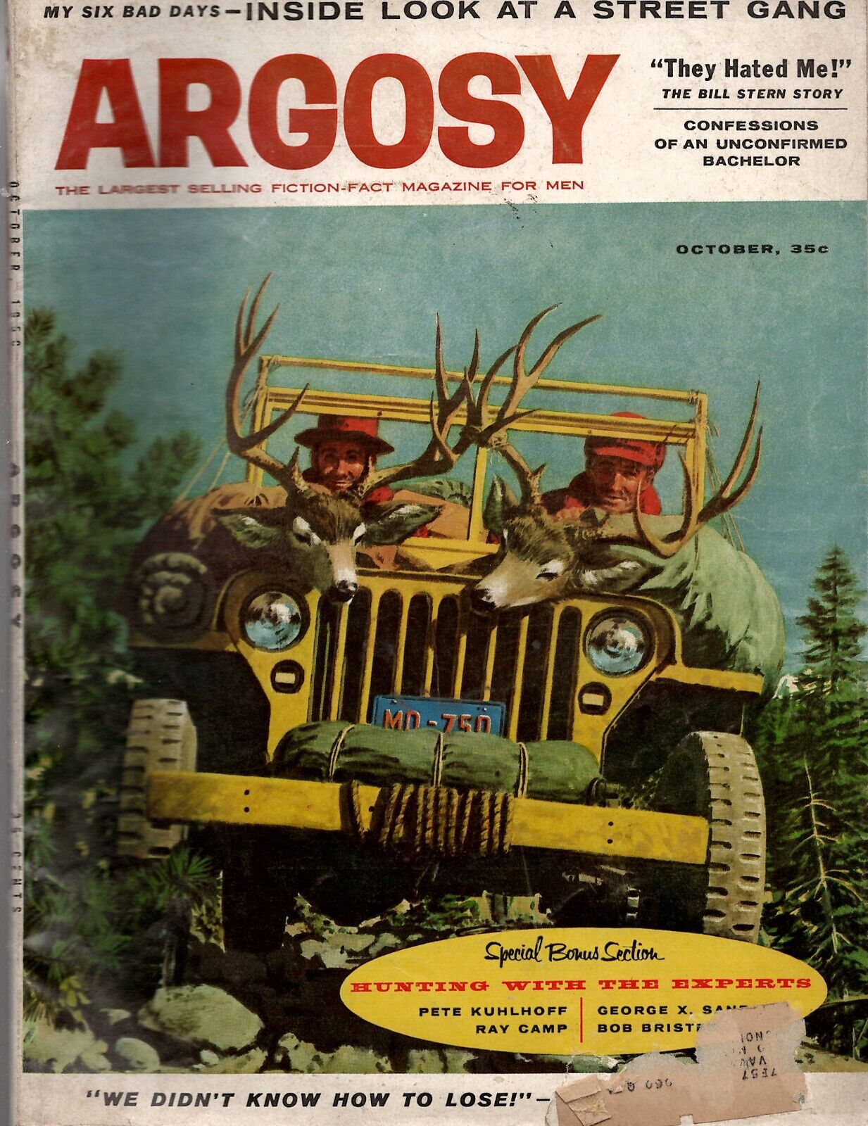 VINTAGE Oct 1958 Argosy Magazine