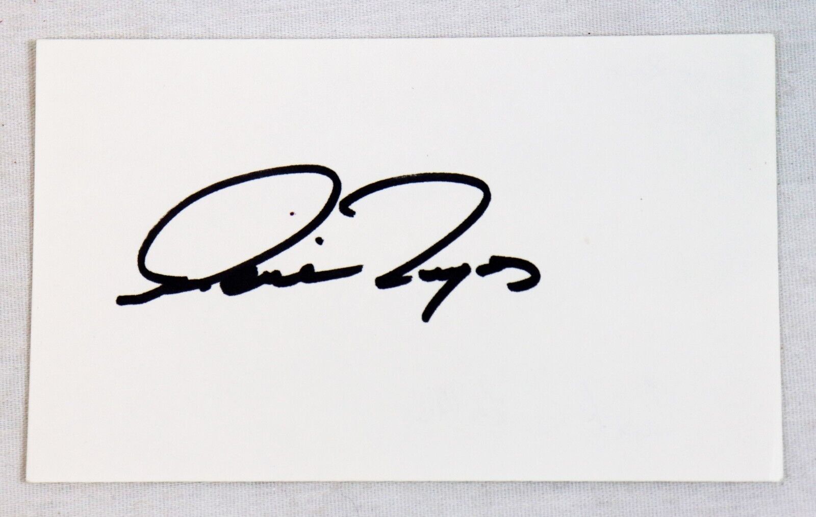 Rene Reyes Signed 3x5 Index Card Rockies