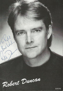 Robert Duncan Signed 4x6 Photo