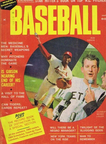 ORIGINAL Vintage 1969 Sports Quarterly Baseball Magazine Bob Gibson