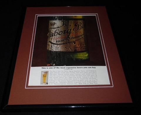 1962 Tuborg Beer Framed 11x14 ORIGINAL Vintage Advertisement