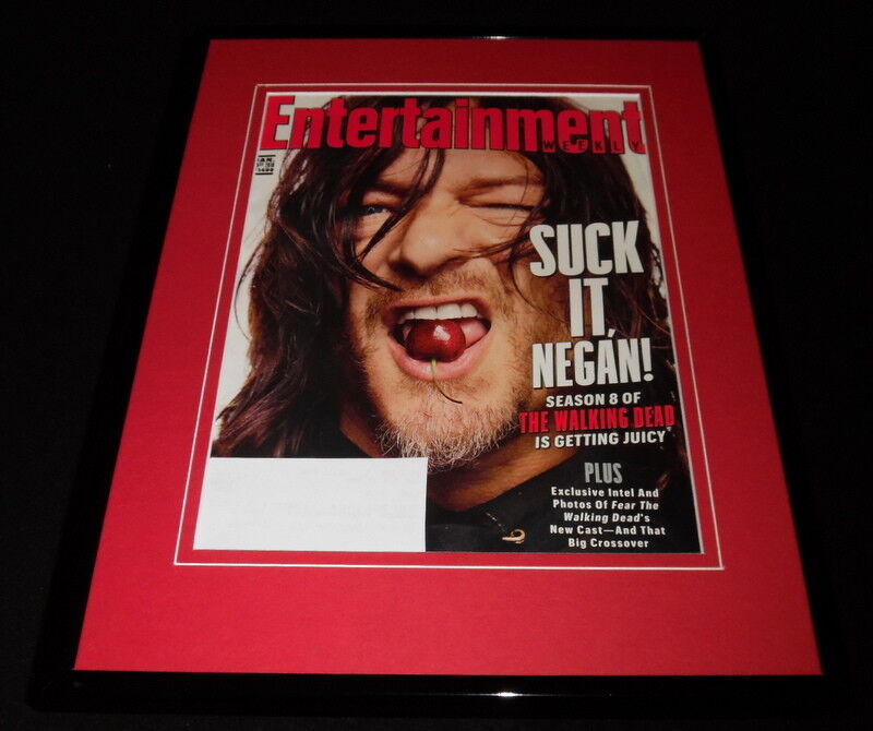 Walking Dead Norman Reedus Framed ORIGINAL 2018 Entertainment Weekly Cover