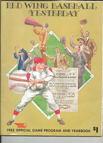 ORIGINAL Vintage 1982 Rochester Red Wings Program / Orioles