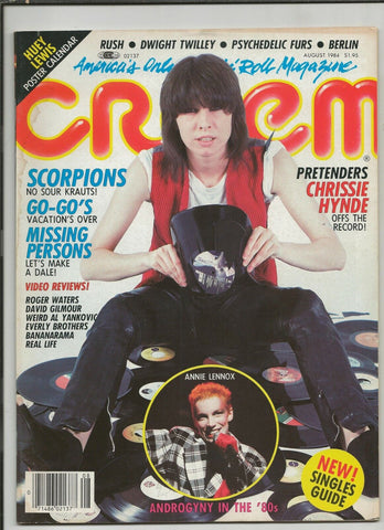 ORIGINAL Vintage August 1984 Creem Magazine Chrissie Hynde Scorpions