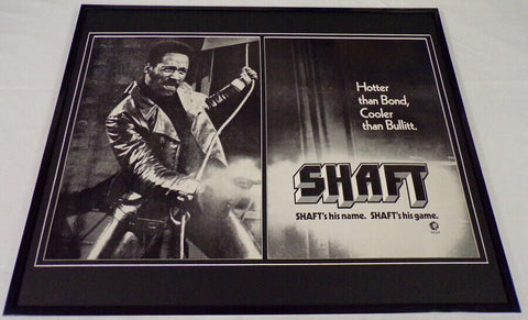 1971 Shaft 16x20 Framed ORIGINAL Industry Advertisement Richard Roundtree