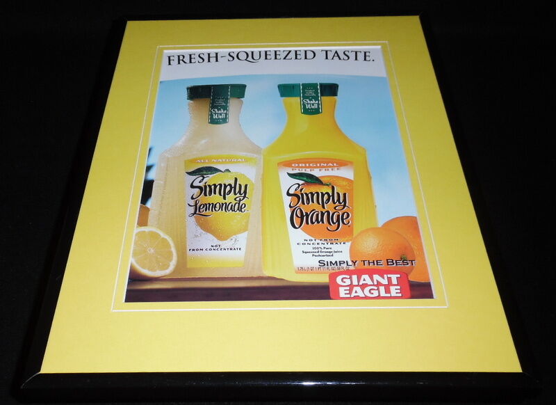 Simply Lemonade / Giant Eagle 2006 11x14 Framed ORIGINAL Advertisement