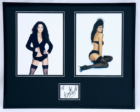 Brooke Burke Signed Framed 16x20 Photo Set JSA 