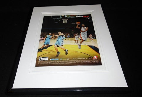 Baron Davis NBA2K8 PS2 Xbox Framed 11x14 ORIGINAL Vintage Advertisement