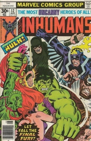 Inhumans #12 ORIGINAL Vintage 1976 Marvel Comics Hulk