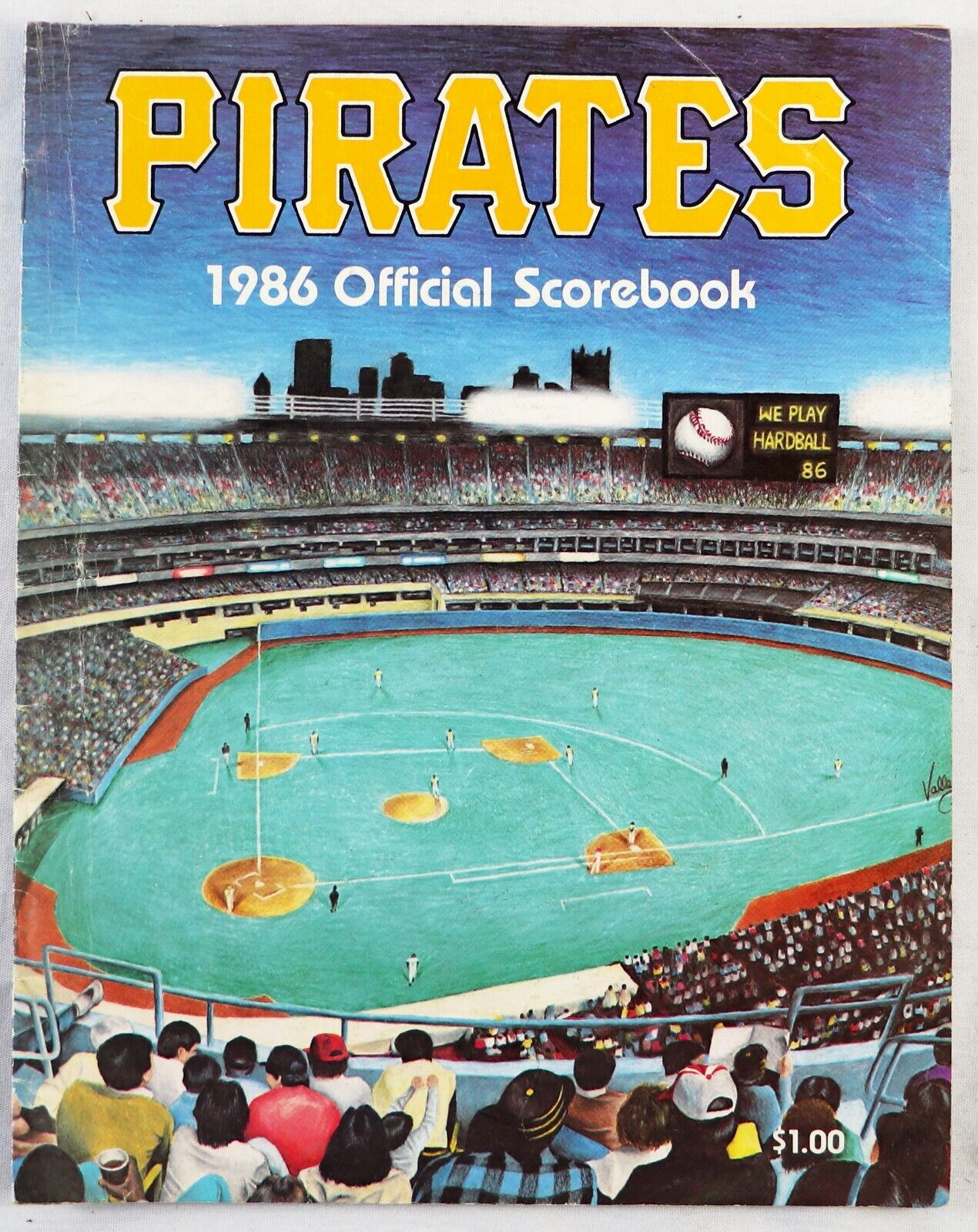 1986 Pittsburgh Pirates Team Signed Scorebook w/ Jim Leyland Rookie Auto