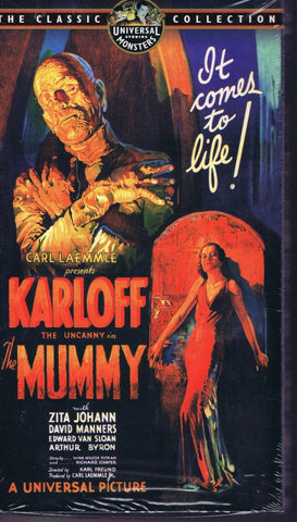 The Mummy (1932) Universal Monster VINTAGE SEALED VHS Cassette Boris Karloff