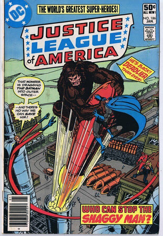 Justice League of America #186 ORIGINAL Vintage 1981 DC Comics 