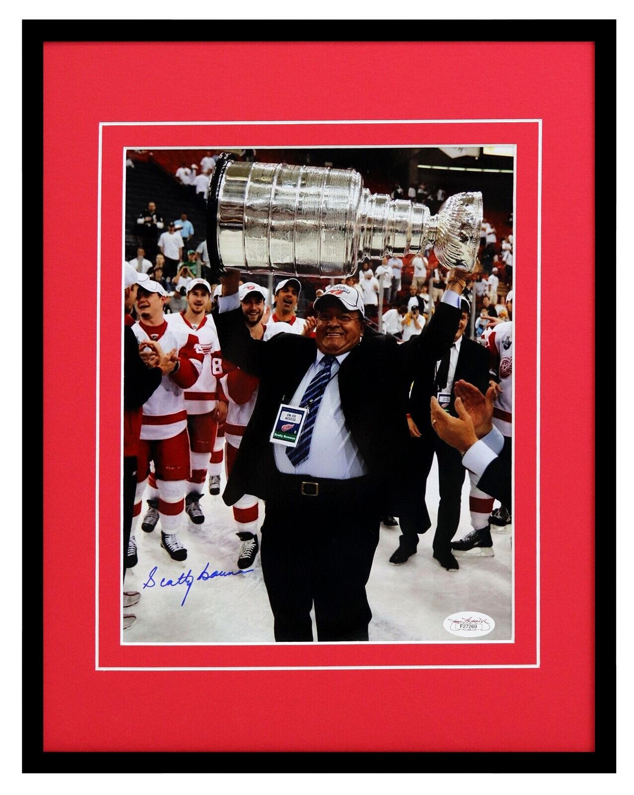 Scotty Bowman Signed Framed 11x14 Photo Display JSA Red Wings Stanley Cup