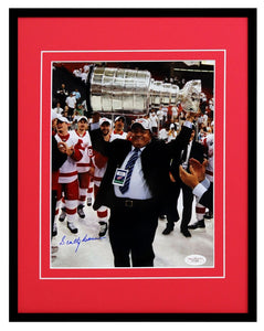 Scotty Bowman Signed Framed 11x14 Photo Display JSA Red Wings Stanley Cup