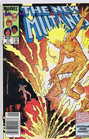 New Mutants #11 ORIGINAL Vintage 1984 Marvel Comics 