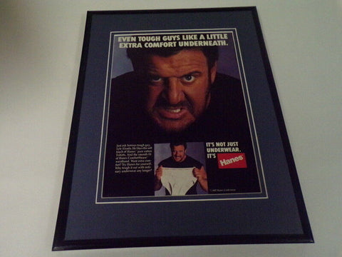 Lyle Alzado 1987 Hanes Underwear Framed 11x14 ORIGINAL Advertisement