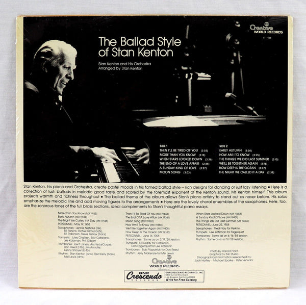 SEALED Ballad Style of Stan Kenton LP Record Album