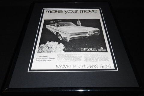 1968 Chrysler 11x14 Framed ORIGINAL Vintage Advertisement