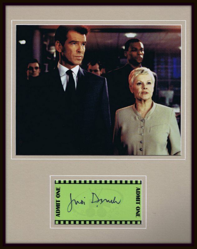 Judi Dench Signed Framed 11x14 Photo Display James Bond F