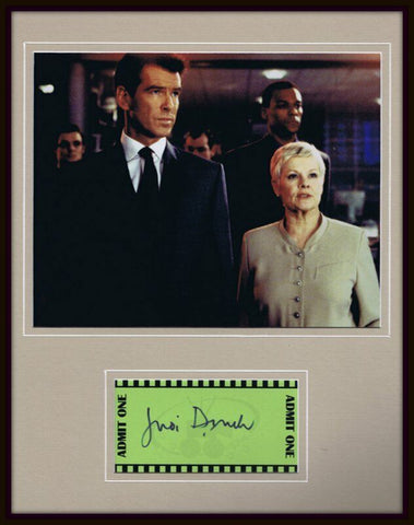 Judi Dench Signed Framed 11x14 Photo Display James Bond F