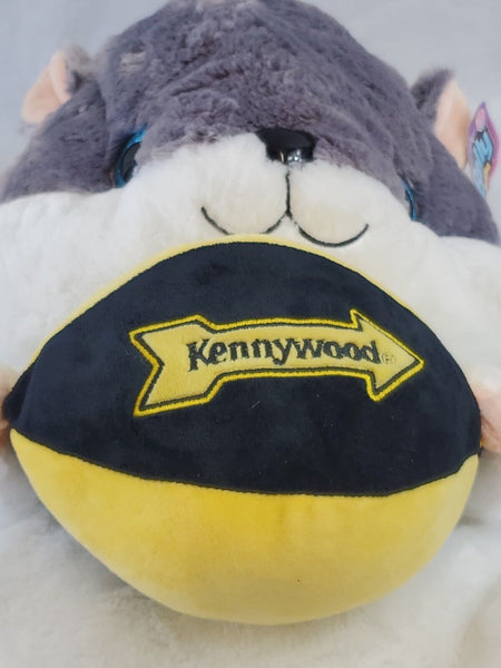 HUGE Kennywood Park Pittsburgh 15" Belly Buddies Plush Hamster w/ Football