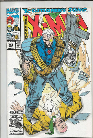 Uncanny X-Men #294 ORIGINAL Vintage 1992 Marvel Comics 