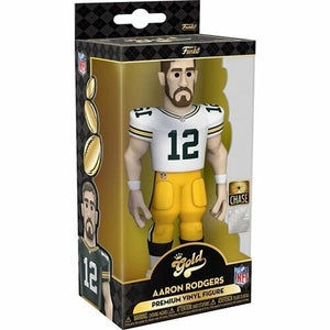 NEW SEALED 2021 Funko Gold NFL Packers Aaron Rodgers 5" Action Figure CHASE