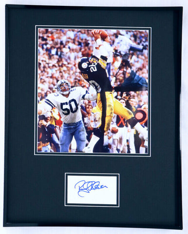 Rocky Bleier Signed Framed 16x20 Photo Display Steelers Notre Dame