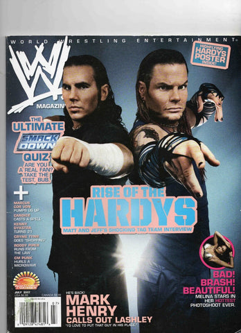 VINTAGE July 2007 WWE Magazine The Hardys Mark Henry