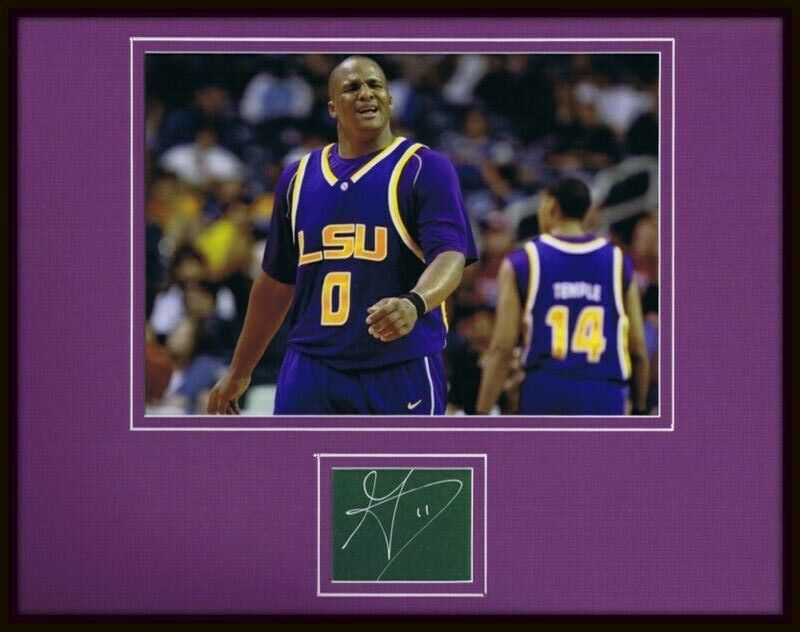 Glen Big Baby Davis Signed Framed 11x14 Photo Display LSU Celtics