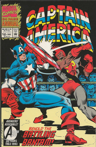 Captain America Annual #12 ORIGINAL Vintage 1993 Marvel Comics 