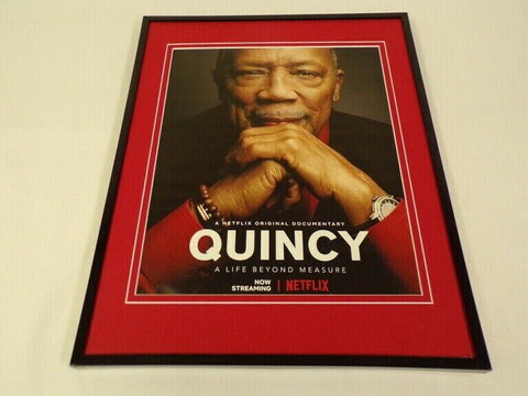 Quincy Jones 2018 Netflix Framed 11x14 ORIGINAL Advertisement 