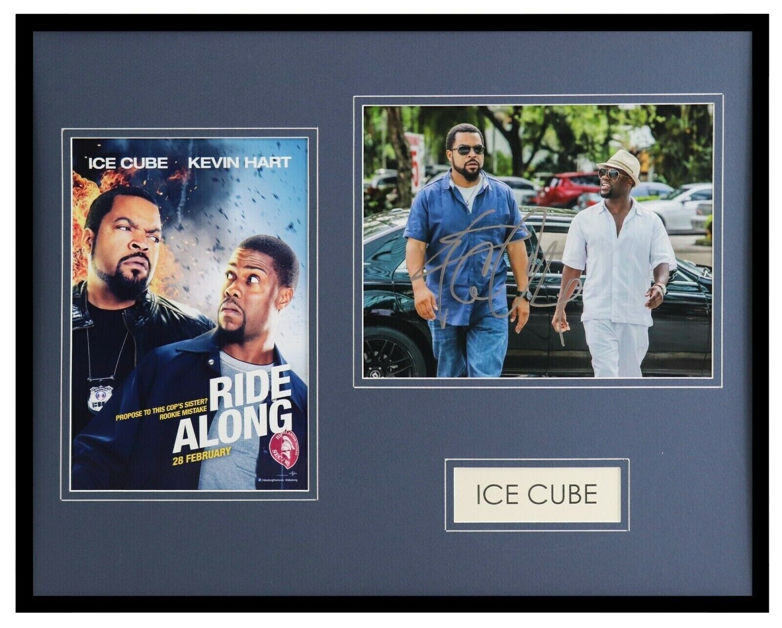 Ice Cube Signed Framed 16x20 Ride Along Photo Poster Set AW