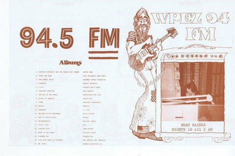 WPEZ 94 Pittsburgh VINTAGE June 27 1975 Music Survey Elton John #1