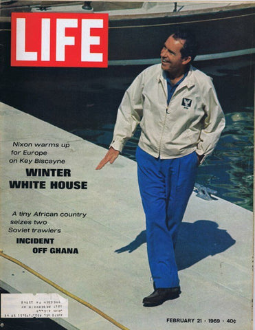 ORIGINAL Vintage Life Magazine February 21 1969 Richard Nixon