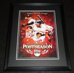 2007 Postseason on TBS 11x14 Framed ORIGINAL Advertisement Derek Jeter