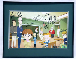 Allen Gregory Cast Signed Framed 16x20 Poster Photo Display AW Jonah Hill