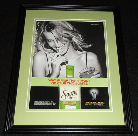 2000 Sauza Tequila Framed 11x14 ORIGINAL Advertisement