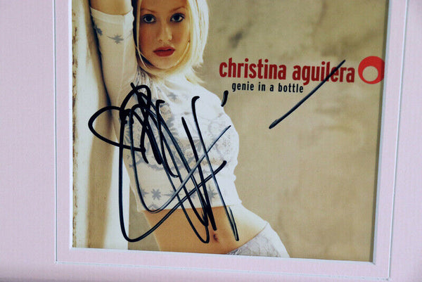 Christina Aguilera Signed Framed 16x20 Photo & CD Display