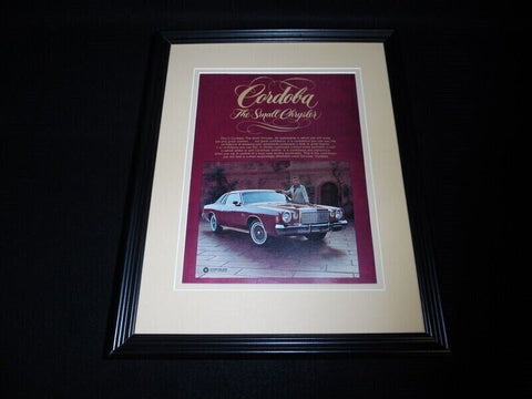 1975 Chrysler Cordoba 11x14 Framed ORIGINAL Vintage Advertisement B