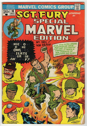 Special Marvel Edition #10 ORIGINAL Vintage 1973 Marvel Comics Sgt Fury