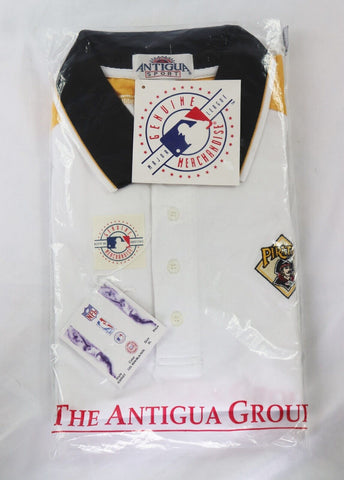 NEW w/ Tags VINTAGE 1990s Pittsburgh Pirates Antigua Golf Shirt XL