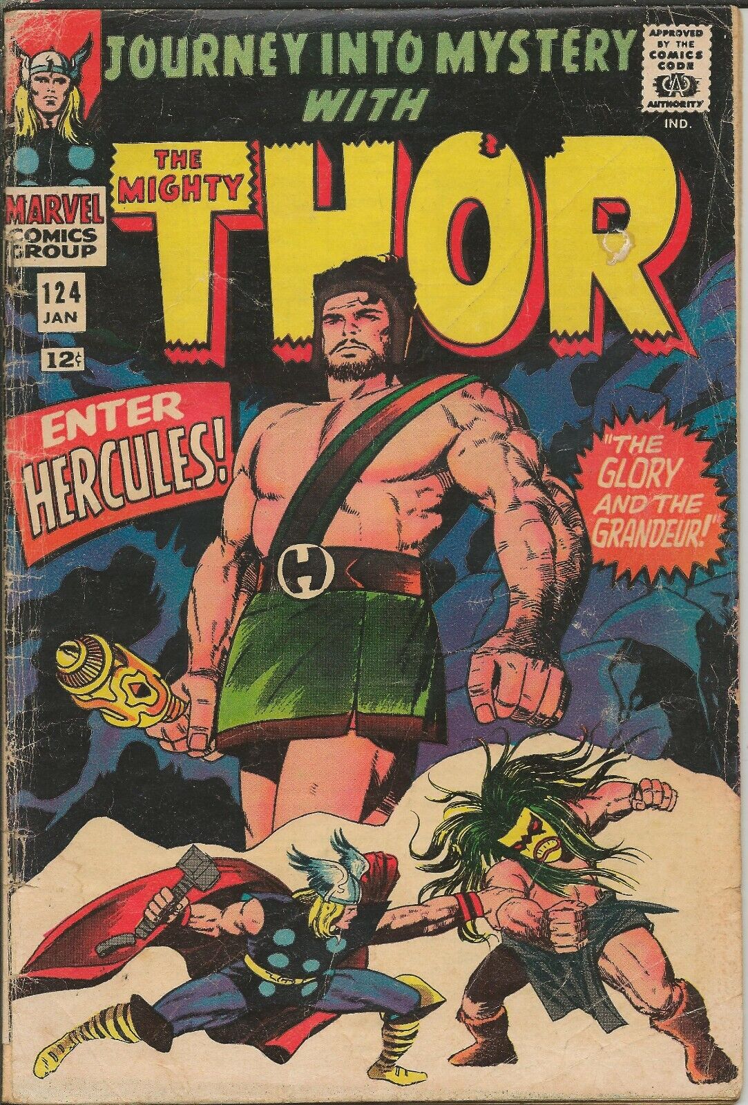 Journey Into Mystery #124 Thor 1966 Marvel Comics 1st Queen Ula 2nd Hercules