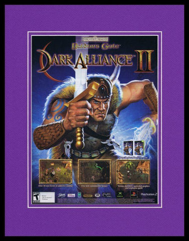 Dark Alliance II 2003 11x14 Framed ORIGINAL Vintage Advertisement XBox PS2 B