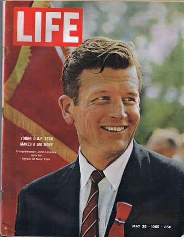 ORIGINAL Vintage Life Magazine May 28 1965 John Lindsay