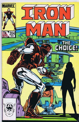 Iron Man #204 ORIGINAL Vintage 1985 Marvel Comics